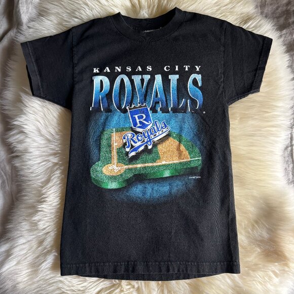 Vintage 2000 KC Royals T-shirt - Kid's Small - Picture 1 of 5